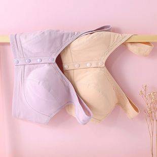 Zhangyan's New Lace-Edged Quilted Bra for Middle-Aged and Elderly People, Comfortable Front-Buttoned Intimates for Middle-Aged and Elderly People, Front-Button Bra