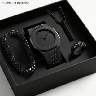 2025 Autumn New Men's Watch Light Luxury Niche High-End Simple Fashion Quartz Wristwatch Black Large Dial