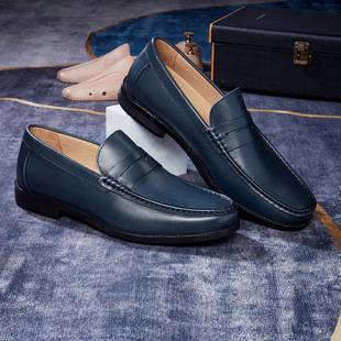 Luxury Designer Men's Loafers, Full Leather Lining, Men's Formal Social Slip-On Penny Shoes, Exclusively for Cross-Border Sales
