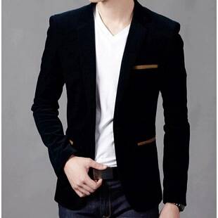 Men's Casual Suit Jacket, British Style Fashion Coat, Slim Fit Casual Blazer, Simple British Style
