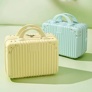 Customized Small Makeup Case Mini 14inch Suitcase Small Handbag Storage Bag Portable Travel Case Password Lock Box