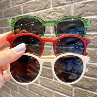 Little girl baby glasses fashionable sunglasses sunglasses young children 3 years old girl boy UV protection 2 years old