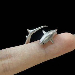 Simple, Exquisite, Versatile Little Shark Ring with Unique Design, Shark Ring 2026 New Model, Open-Ended Shark Ring