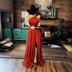 2026 European and American Women's Fashion Amazon Aliexpress Formal Dress One-Shoulder Slim Fit Solid Color Long Dress Sleeveless Dress