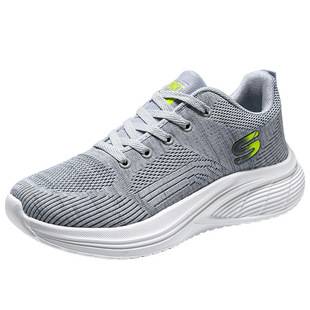 Foreign trade fly-knit sports shoes for men, simple casual walking shoes, lightweight, comfortable, versatile running shoes