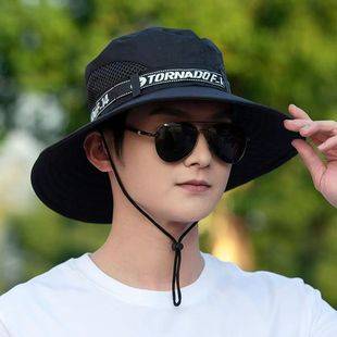 Fishing Hat Men's Sun Protection Sun Hat Large Brim Mountaineering Hat Summer Anti-Uv Sun Hat Fisherman Hat
