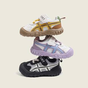 Baby toddler shoes, new spring and autumn anti-slip boys' single shoes, trendy color-blocking girls' functional shoes, casual shoes for 1-3 years old