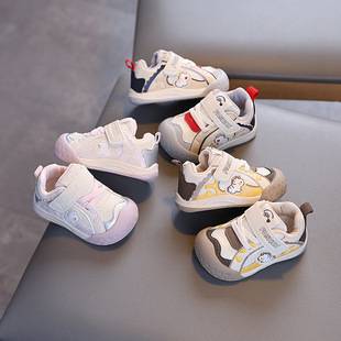 Infant soft-soled walking shoes, new spring and autumn models, breathable and cute non-slip sneakers for boys and girls, toddler functional shoes