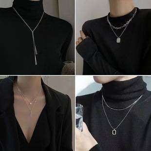 Light luxury niche necklace for women 2023 new trendy long design sweater chain autumn and winter high-grade temperament accessories