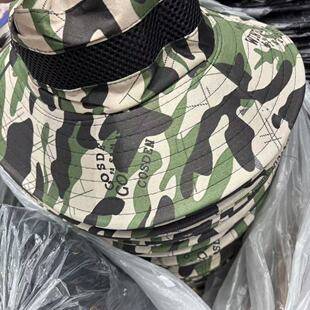 Hat Men's Summer Large Brim Fishing Hat Anti-Uv Fisherman Hat Sun Protection Shade Outdoor Sun Hat Camouflage Hat
