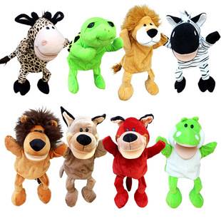 Hand Doll Toy Ventrum Animal Gloves Doll Mouth Moveable Hand Doll Kindergarten Performance Storytelling Interaction