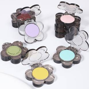 Biya Biya Little Red Flower Monochrome Eye Shadow Lasting Matte Pearlescent Fine Flash Lazy Earth Cowherd Eye Shadow Internet Celebrant