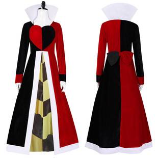 Alice in Wonderland Queen of Hearts Halloween Cos Costume Cosplay Cosplay Factory Ready Stock