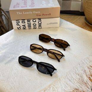 New Style Small Frame Fashionable Sunglasses for Women, Retro and High-End, Can Be Customized with Prescription Lenses, Anti-Blue Light, Plain Glasses Tr9145