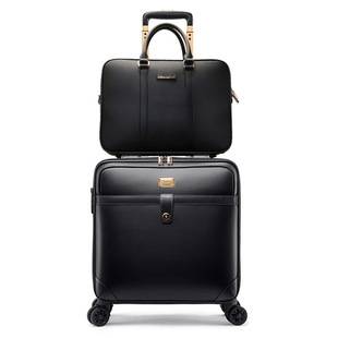 801 set of two suitcases 18inch luggage trolley case with password lock, business carry-on case with universal silent wheels
