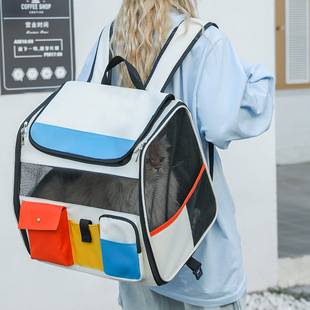 Cat bag, pet bag, portable handbag, backpack, comfortable and breathable, large space, foldable bag, rabbit bag, pet bag