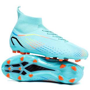 New Cross-Border Football Shoes for Men and Women, Ag Long Spike Gold Competition Student Training Shoes, Artificial Turf Tf Cleats Wholesale