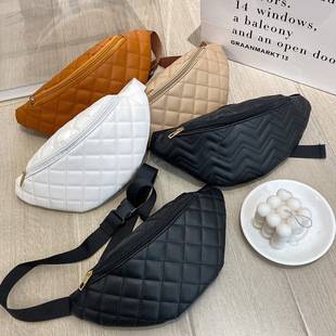 Waist bag women's bag 2023ladies bag new single shoulder bag large quantity Congyou small bag satchel women's rhombus chest bag