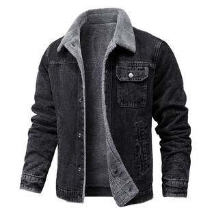 2026 Spring and Autumn New Men's Jackets Fleece-Lined Cotton Workwear Casual Jackets Men's Outerwear Factory Wholesale