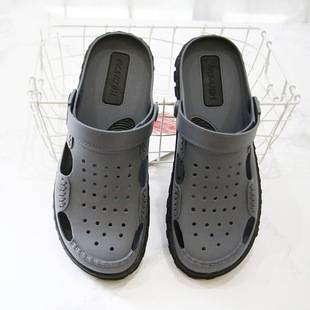 Vietnamese Style Wentu Slippers Wentu Sandals Dual-Purpose Shoes Men's Fashionable Outdoor Indoor Two-Color Mesh Hole