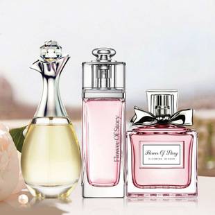 Flower Story Women's Perfume Three-Piece Set 25ml*3 Bottles Fresh Light Fragrance Set Live Supply Cross-Border Wholesale