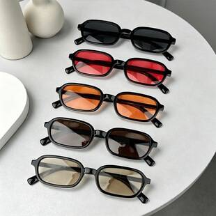 European and American oval small-frame sunglasses for women, stylish and trendy retro sunglasses for men, outdoor photography UV protection sunshades