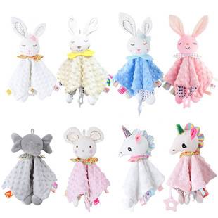 Bbsky Baby Animal Soothing Towel Soothing Doll Sleeping with Baby Soothing Towel Toy Handkerchief Towel Mouth Towel Factory