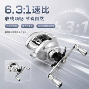 New cross-border model of the water drop reel, anti-line explosion, general-purpose long-distance casting lure reel, silver metal spool fishing reel