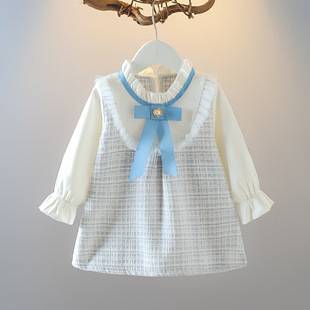 Girls' Little Chanel-Style Dress, Baby Princess Dress, Spring Dress, Fashionable and Trendy Spring and Autumn Style