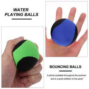 Factory wholesale water bouncing ball TPR cloth dice round play water drifting ball bouncing toy water frisbee