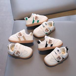 Men's and women's baby soft-soled toddler shoes baby white shoes non-slip breathable casual mesh shoes double mesh a generation of hair
