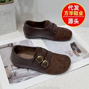 Korean-style double-strap flat casual Birkenstock sandals for women, 2026 new autumn collection, gentle and fashionable for outdoor wear