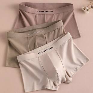 Underwear men's cotton antibacterial men's cotton men's boxer shorts 2024 new autumn and winter boys boxer shorts head