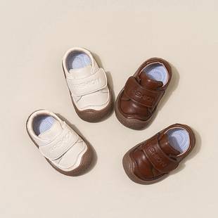 Baby Shoes Small Leather Shoes Korean Style Toddler Shoes 2025 New Spring and Autumn Children's Shoes Anti-collision Single-layer Shoes Comfortable All-match Western Style