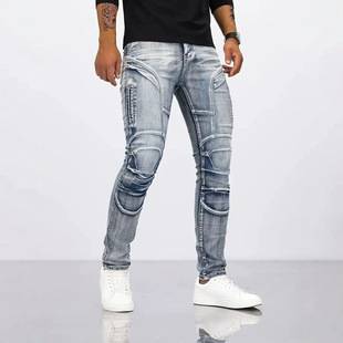 Foreign Trade Carefully Selects Good Goods, Motorcycle Jeans for Men, Stretch Cycling Pants, Kevlar Tear-Resistant Motorcycle Jeans
