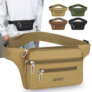 New Style Waist Bag for Men and Women, Multi-Functional, Large-Capacity, Casual, Outdoor Sports, Business, Cashier, Practical, Wear-Resistant, Wallet