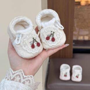 Spring Season Baby Pre-Walking Shoes for 0-6-12 Months Old Girls, Princess Shoes with Soft Soles and Non-Slip Grip