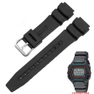 19mm Protruding Mouth Suitable for Casio Dw-291/W-218/Dw-290/Aw-61 Resin Tpu Rubber Watch Strap