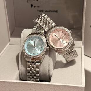 Empress Dowager Watch Saturn Watch Women's Watch Ice Blue Full Series Rose Red Dragon Fruit Steel Band Watch Quartz Saturn Watch