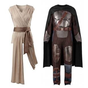 Star Wars the Mandalorian Cosplay Costume Halloween Jedi Warrior Role-Playing Rey Cosplay Outfit
