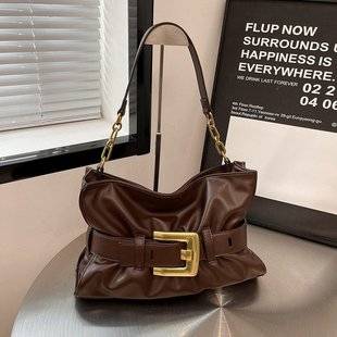 Pleated Cloud Bag, Underarm Bag, Tote Bag, Commuter, High-End Fashion, Vintage, Single Shoulder, Large Capacity Tote Bag for Women