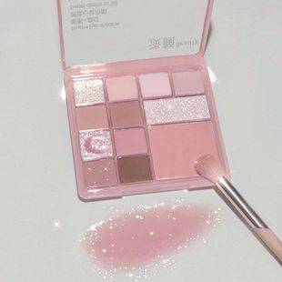 Free Shipping~ First Love Rose Milk Tea Matte Pearlescent Earth Tone Eyeshadow Highlighter Natural Look Blush Affordable Price