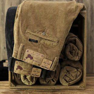 Corduroy pants men's ameikaji retro autumn and winter heavy stretch slim straight corduroy casual pants men