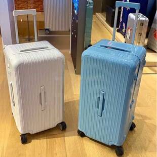 Influencer-approved solid color luggage, large capacity, universal wheels, trolley case for men and women, travel code lock case, carry-on luggage