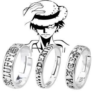 Cross-Border One Piece Ring Troll Ace Fire Fist Ring Cos Luffy Two-Dimensional Animation Peripheral Accessories