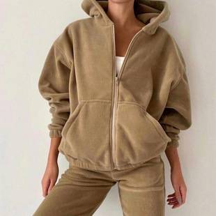 European and American 2026 Independent Site Amazon Ebay Autumn and Winter Foreign Trade Women's New Fashion Sports Casual Sweatshirt Set