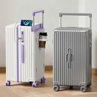 Thickened Large-Capacity Suitcase 28inch with Anti-Drop Double-Layer Explosion-Proof Zipper, Multifunctional Travel Suitcase with Universal Wheels