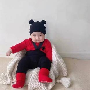 Live Supply of Infant Core-Spun Yarn Knitwear 2026 Spring Style Infant Yarn Long-Sleeve Baby Clothing Knitwear in Stock
