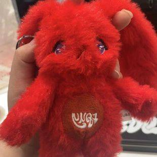 DIDLE SOLO Red Rabbit Keychain Small Doll Bag Pendant Small Doll Rabbit Doll