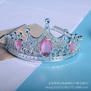 New electroplating three-point crown children's play house jewelry early education toys kindergarten dress jewelry accessories wholesale